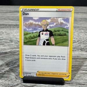 Pokémon | Rebel Clash: Supporter (Trainer) #158/192: Dan (2020) - Trading Card